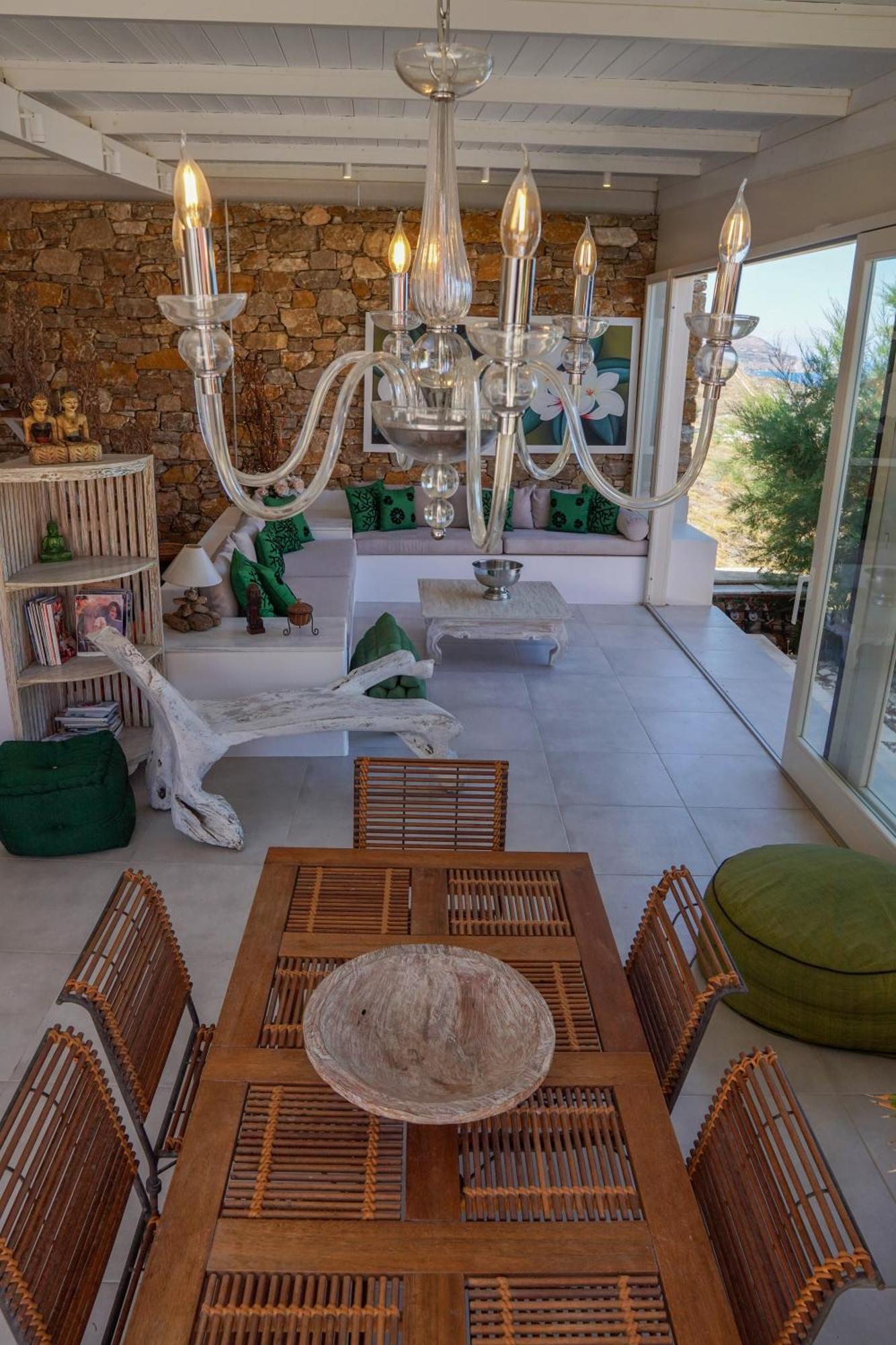 Villa Zen Dans Le Bleu Ermoupoli Bagian luar foto