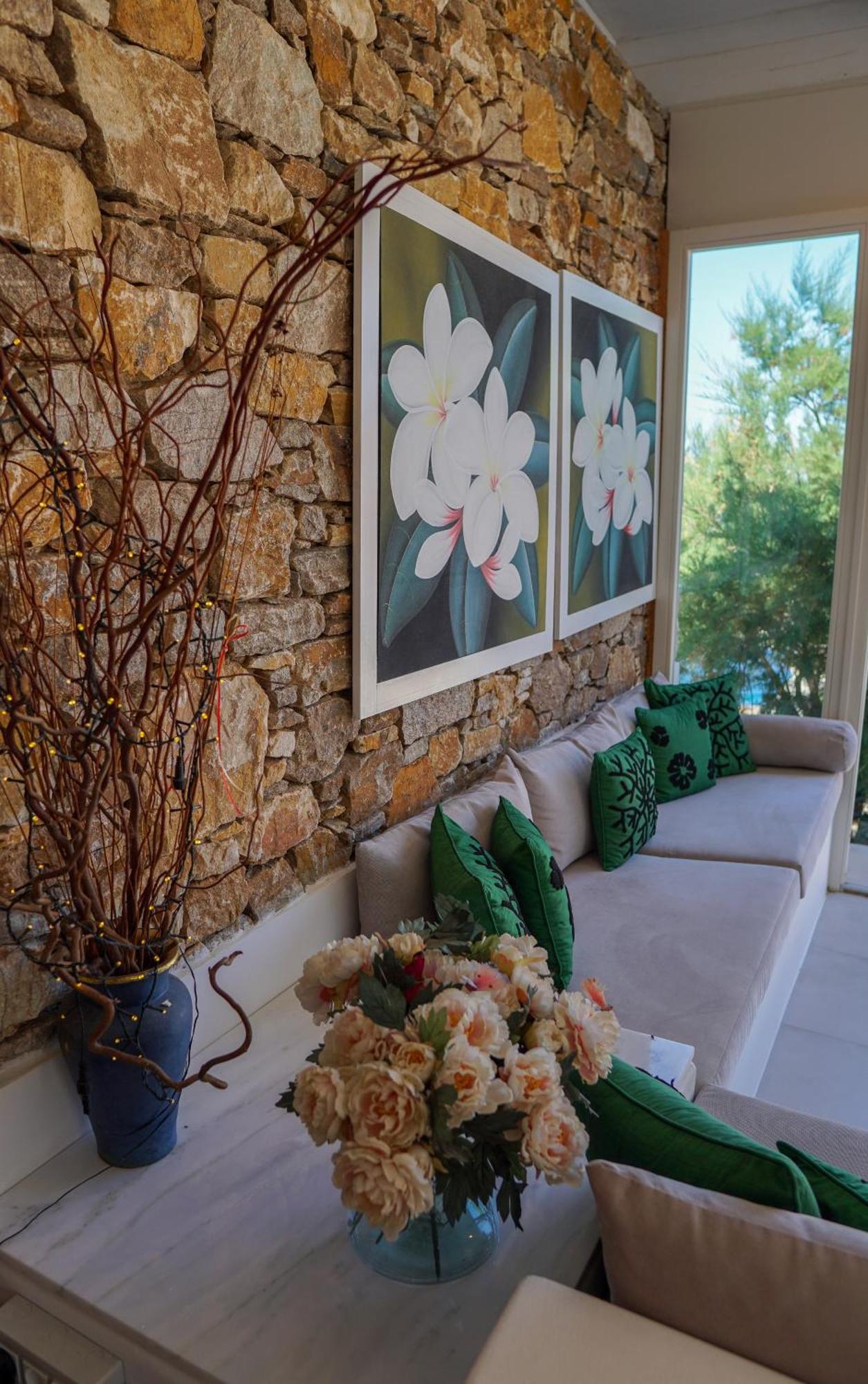 Villa Zen Dans Le Bleu Ermoupoli Bagian luar foto